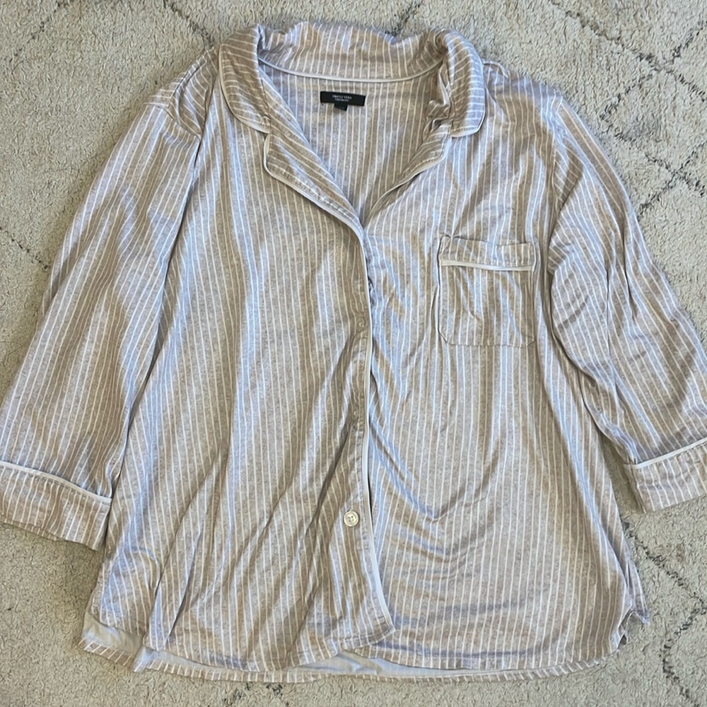 Vera Wang Simply Vera Pink Pj Shirt
